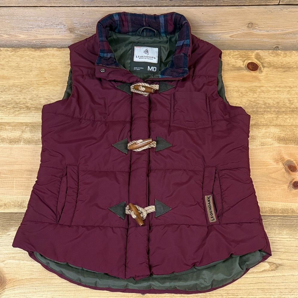 Legendary Whitetails Maroon Quilted Vest
